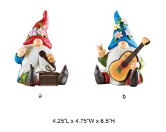 Gnomes Playing Music Statue