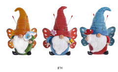 Gnomes Dressed Like Butterflies Statues