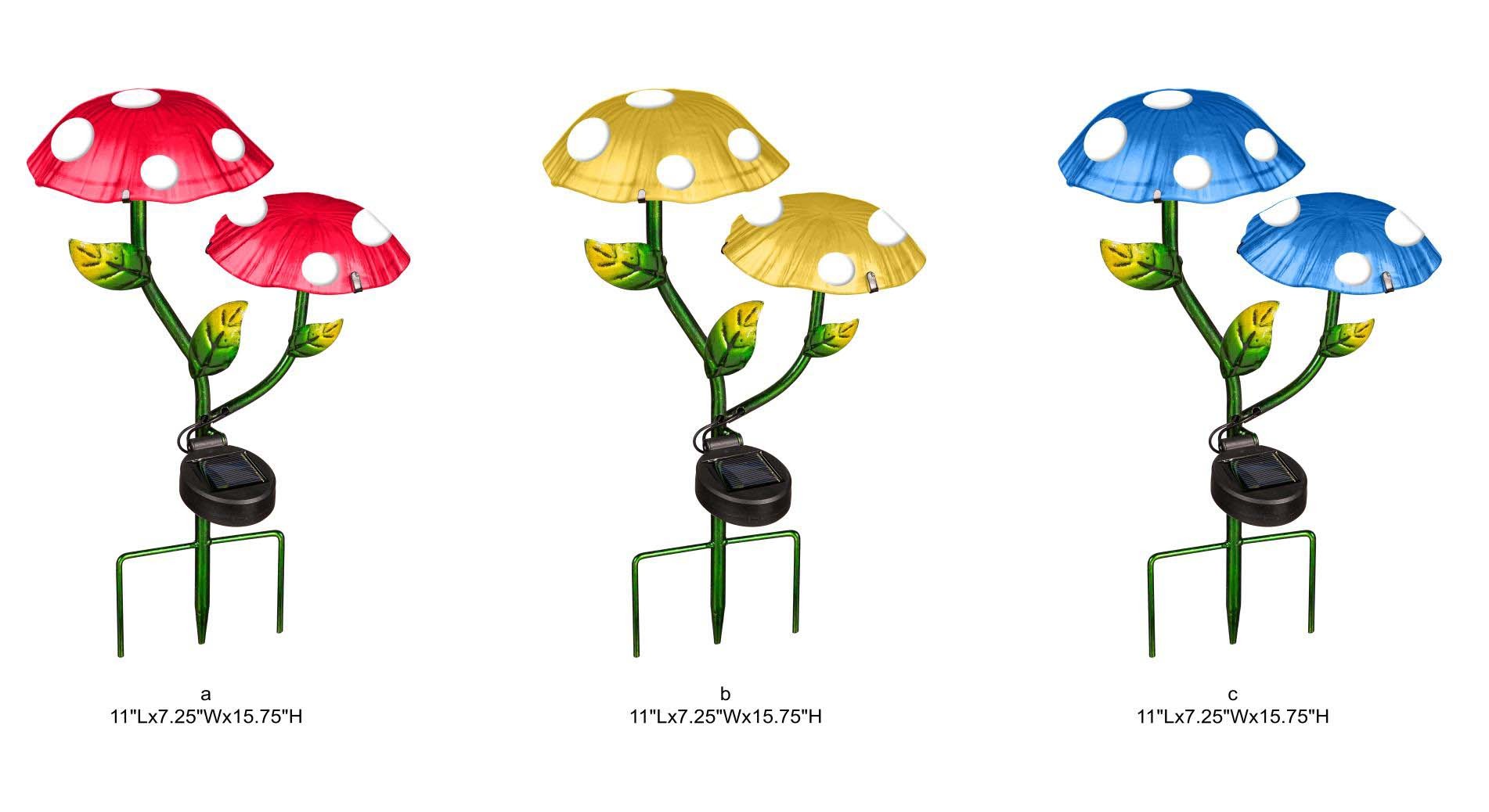Solar Mushroom Garden Stake