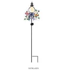 Butterfly Flower Solar Stake