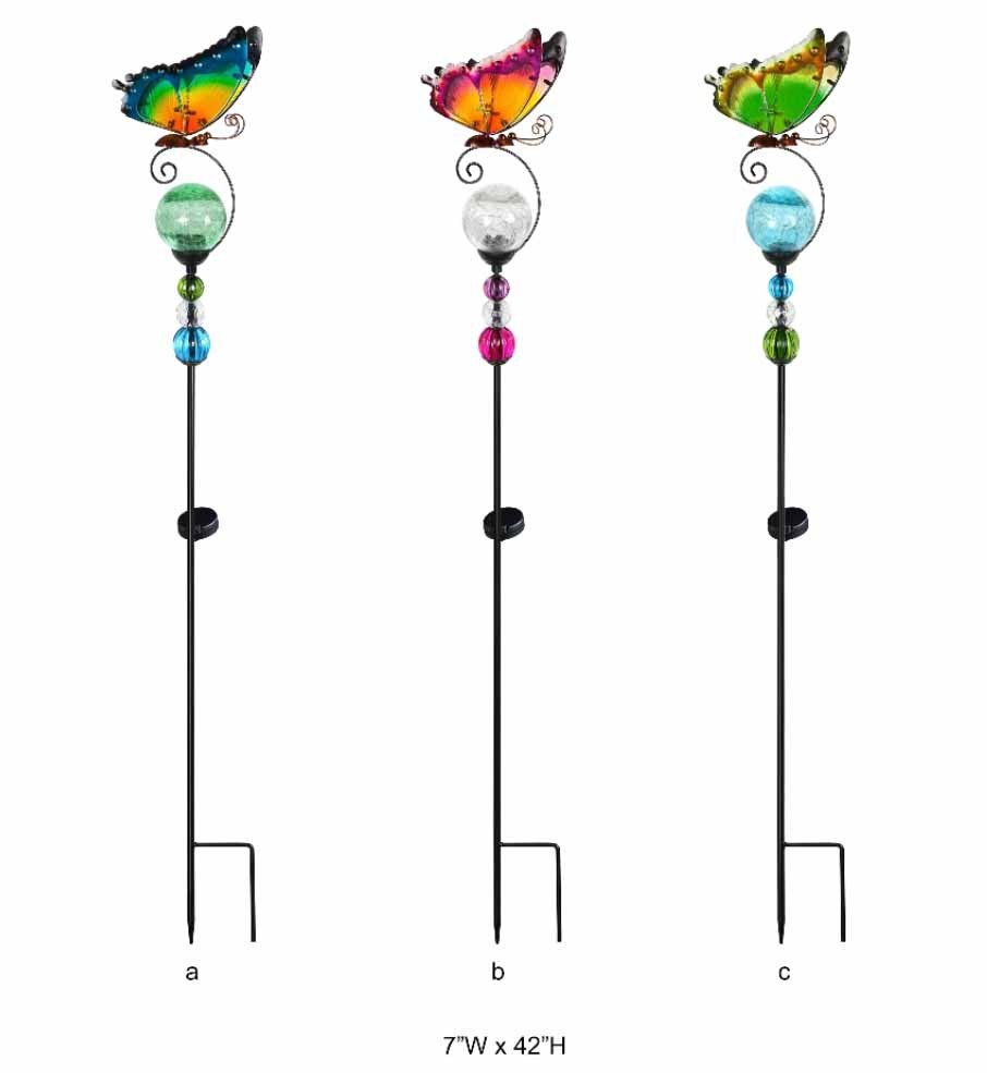 Butterfly Solar Stake - Decorative Solar Butterfly Garden Light