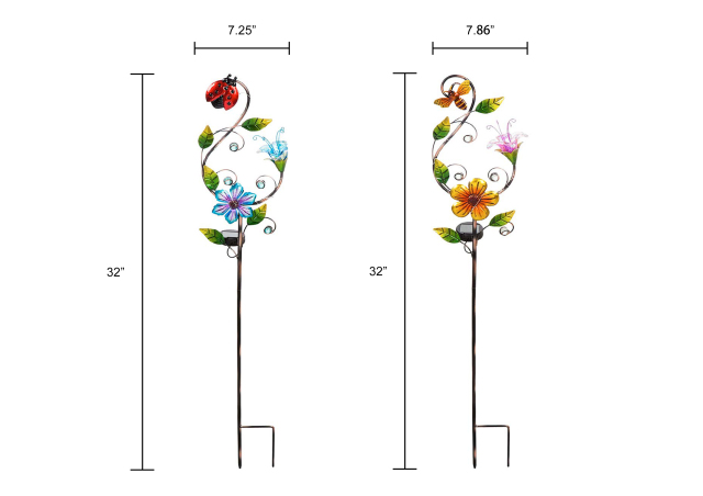 Ladybug & Bee Solar Stake