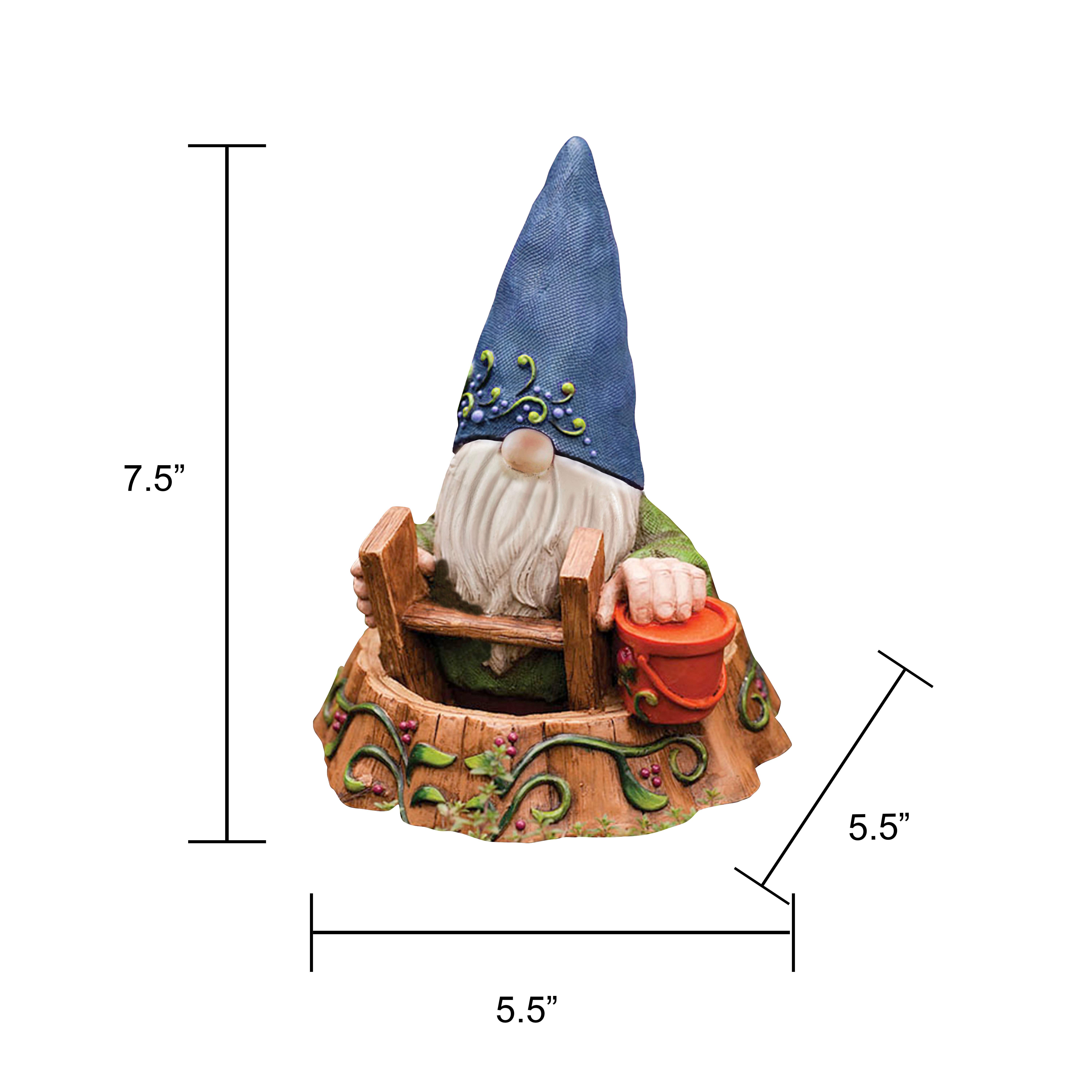 Gnome Climbing Ladders Statue