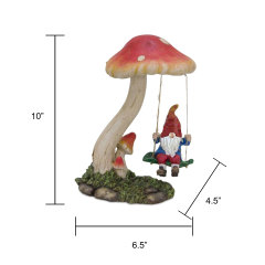 Gnome Under Mushroom Statue