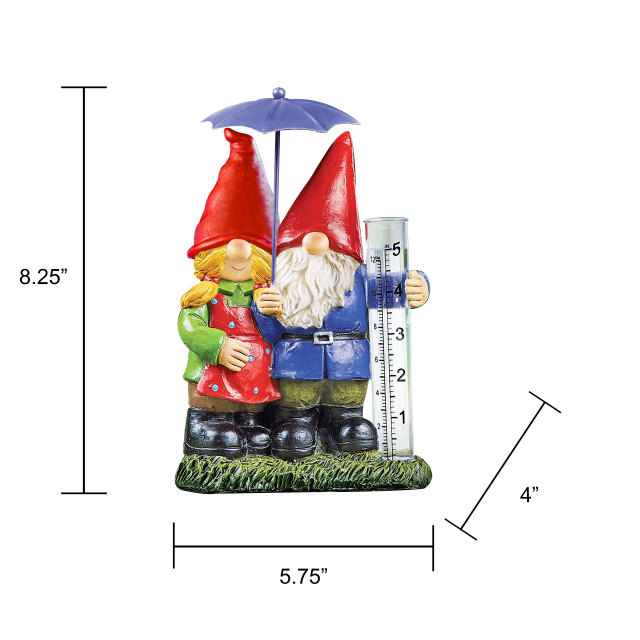 Tri Blossomy – Garden Statue – Gnome Statue Gnomes Together Sculpture