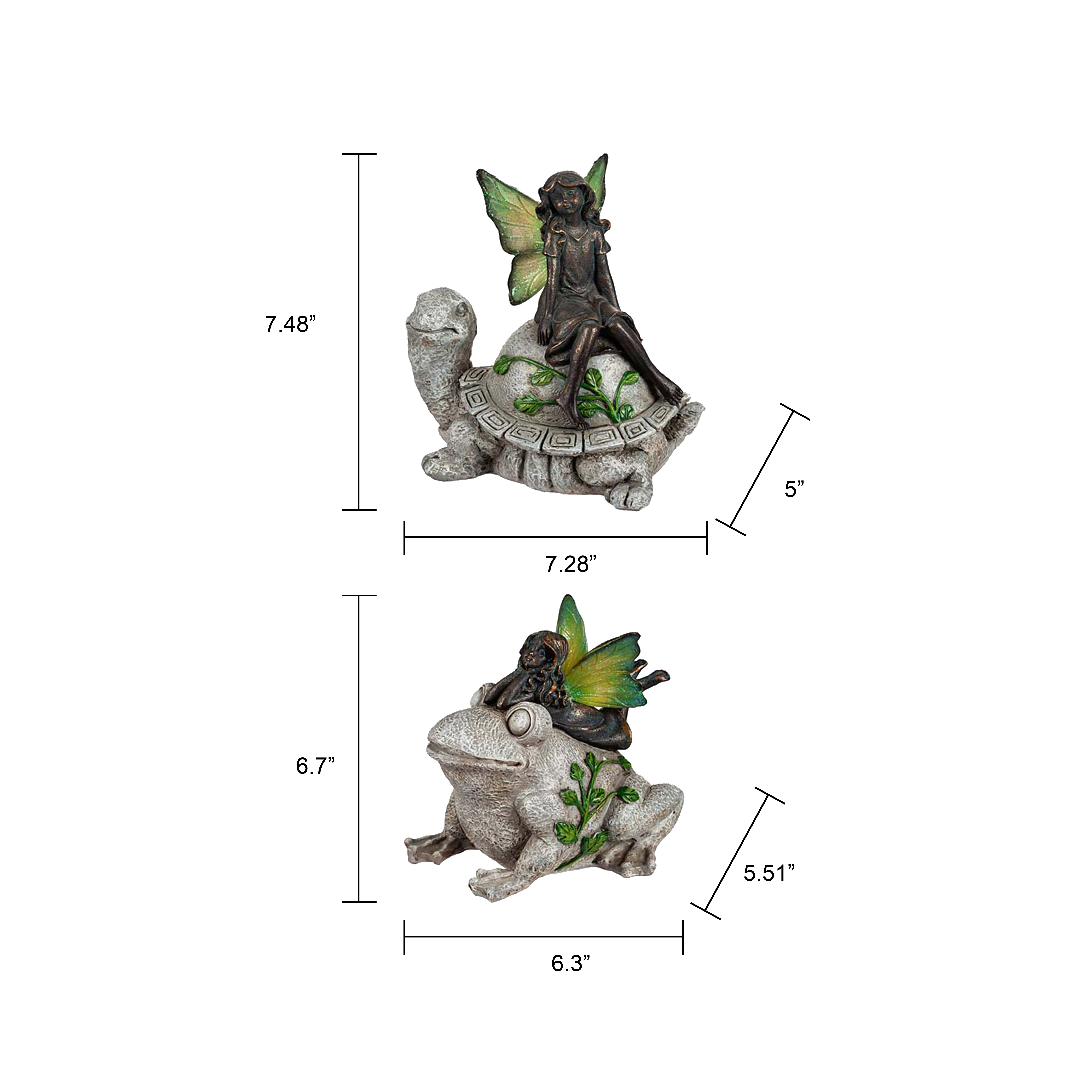 Fairy On Frog Statue