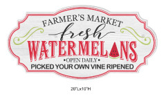Watermelons Sign Wall Art
