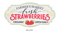Strawberry Sign Wall Art