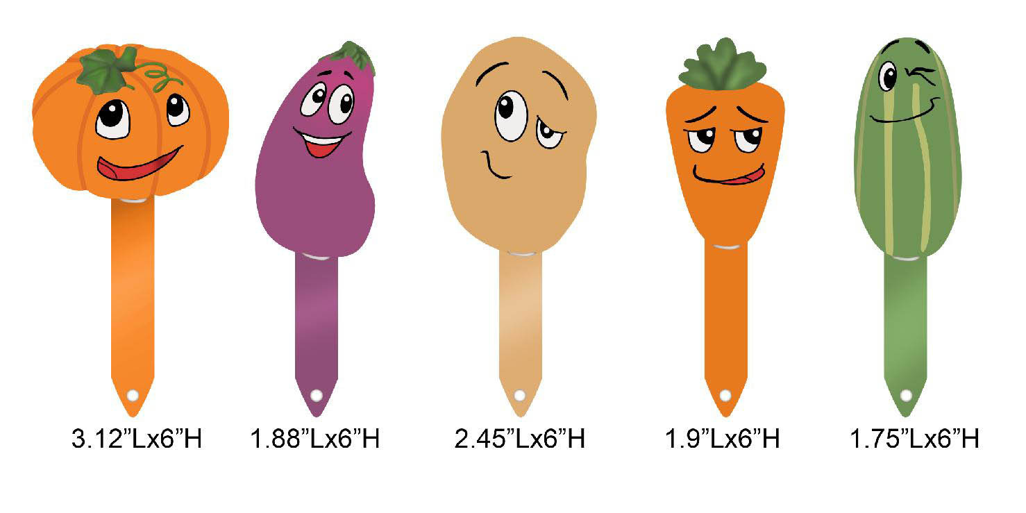 Vegetable Shaped Planter Picks