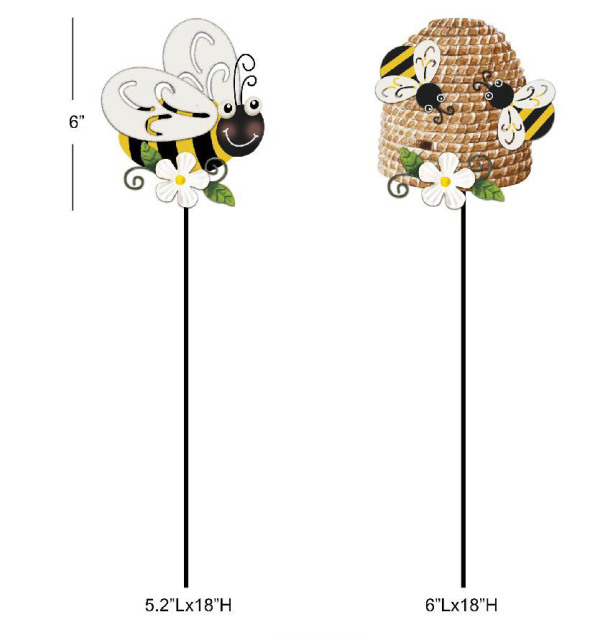 Bee Element Planter Picks