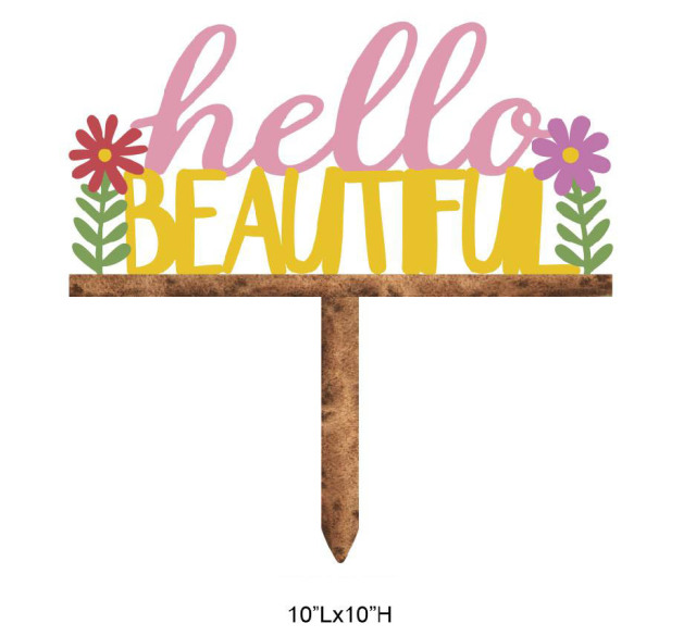Colorful Word Planter PIcks