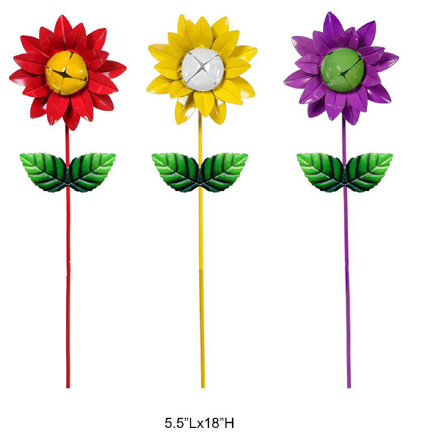 Multi-color Sunflower Planter Picks