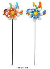 Colorful Bird With Flower Planter Picks