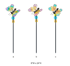 Multi-colored Butterfly Garden Stake