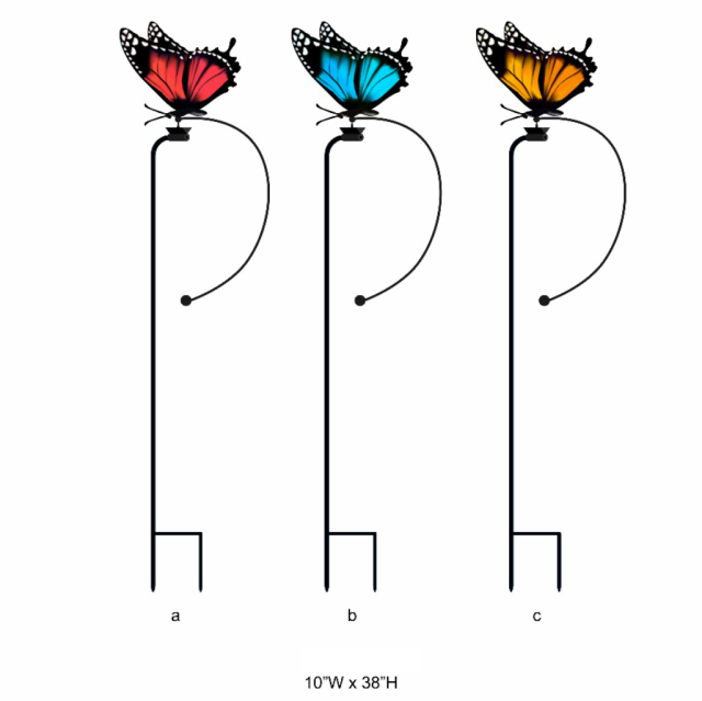 Multi-color Butterfly Garden Stake