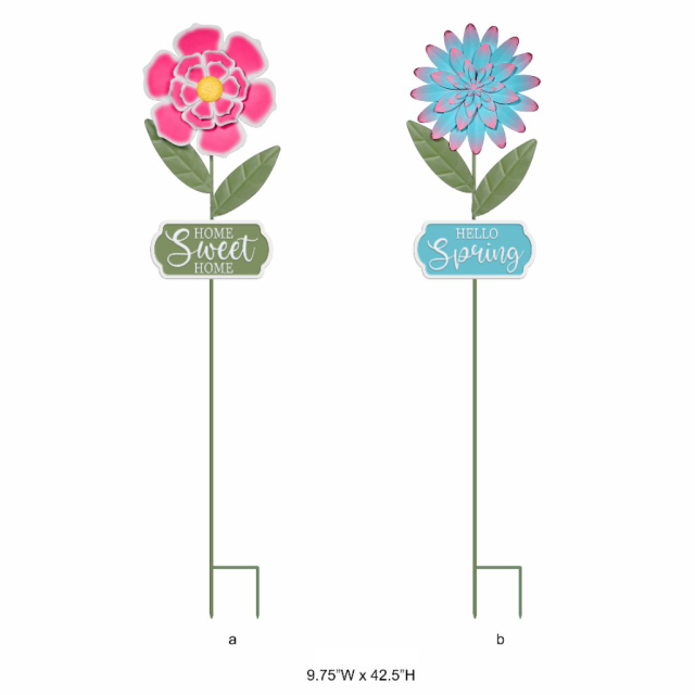 Multi-Color Flower Garden Stake