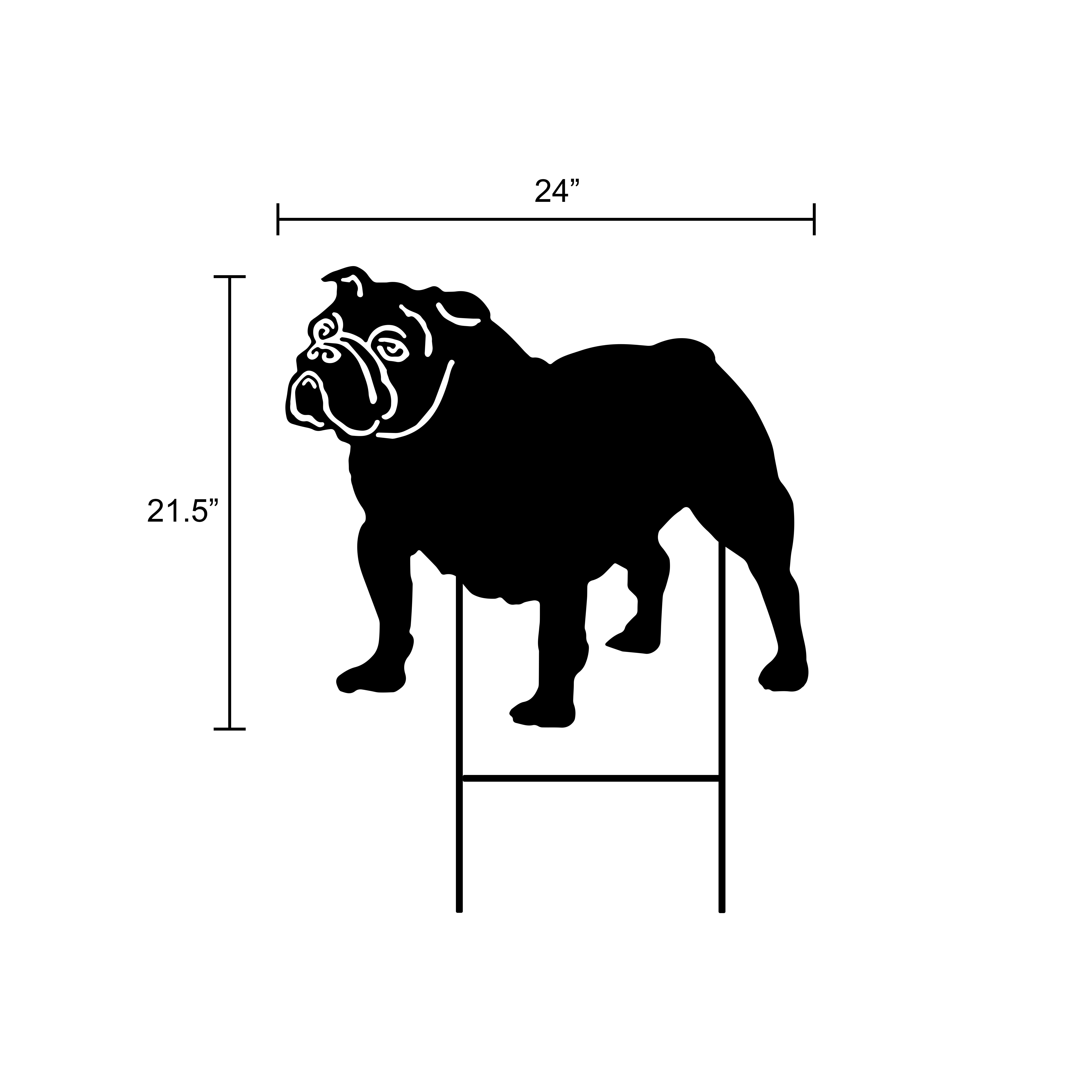Dog Silhouette Garden Stake