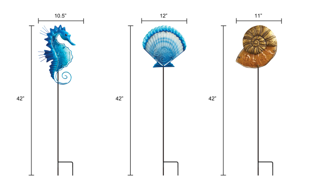 Marine Life Garden Stake