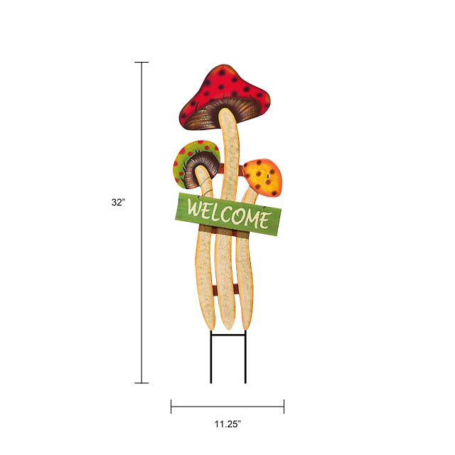 Mushroom Welcome Stake
