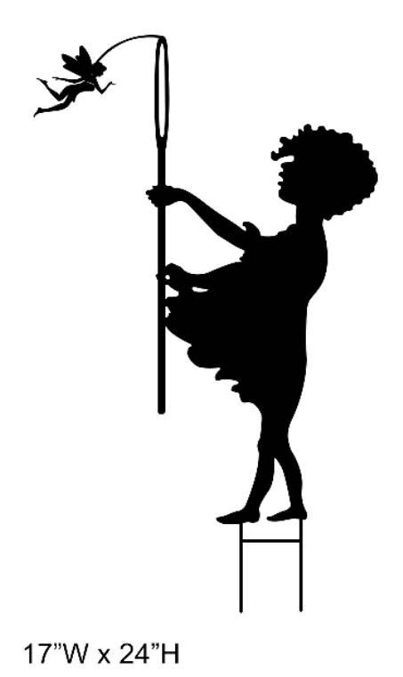 Fairy Silhouette Stake
