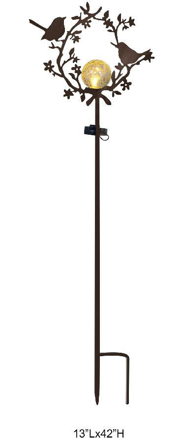 Bird Silhouette Stake with Light