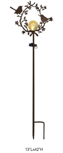 Bird Silhouette Stake with Light