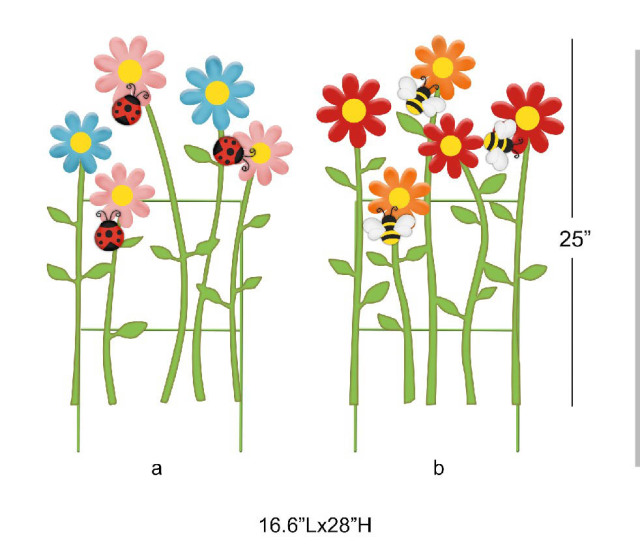 Ladybug & Bee Stake