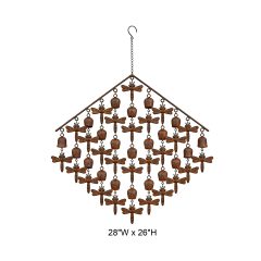 Rustic Dragonfly Metal Wind Chime