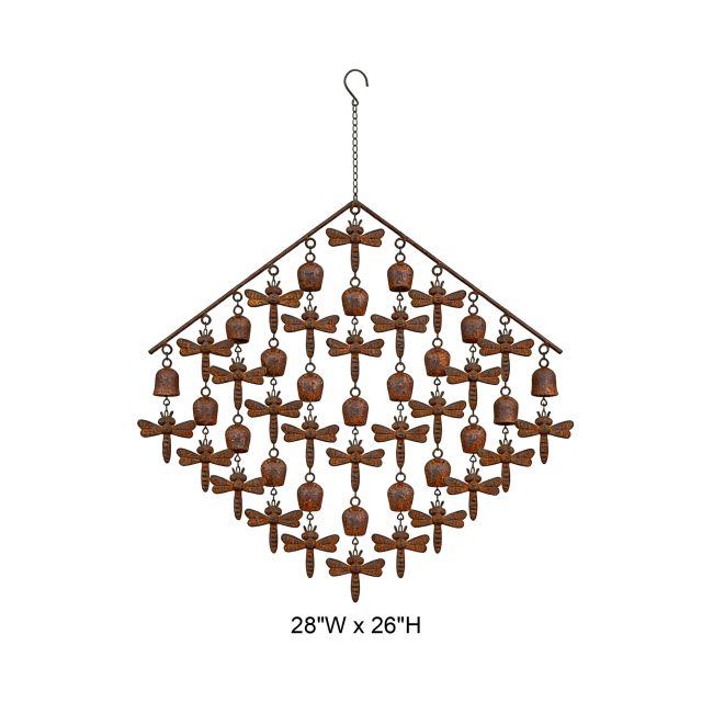 Rustic Dragonfly Metal Wind Chime