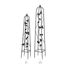 Butterfly Decorative Obelisk Metal Trellis