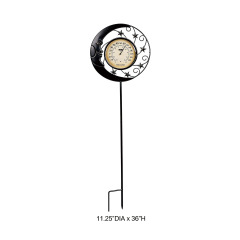 Moon Star Metal Garden Thermometer Stake