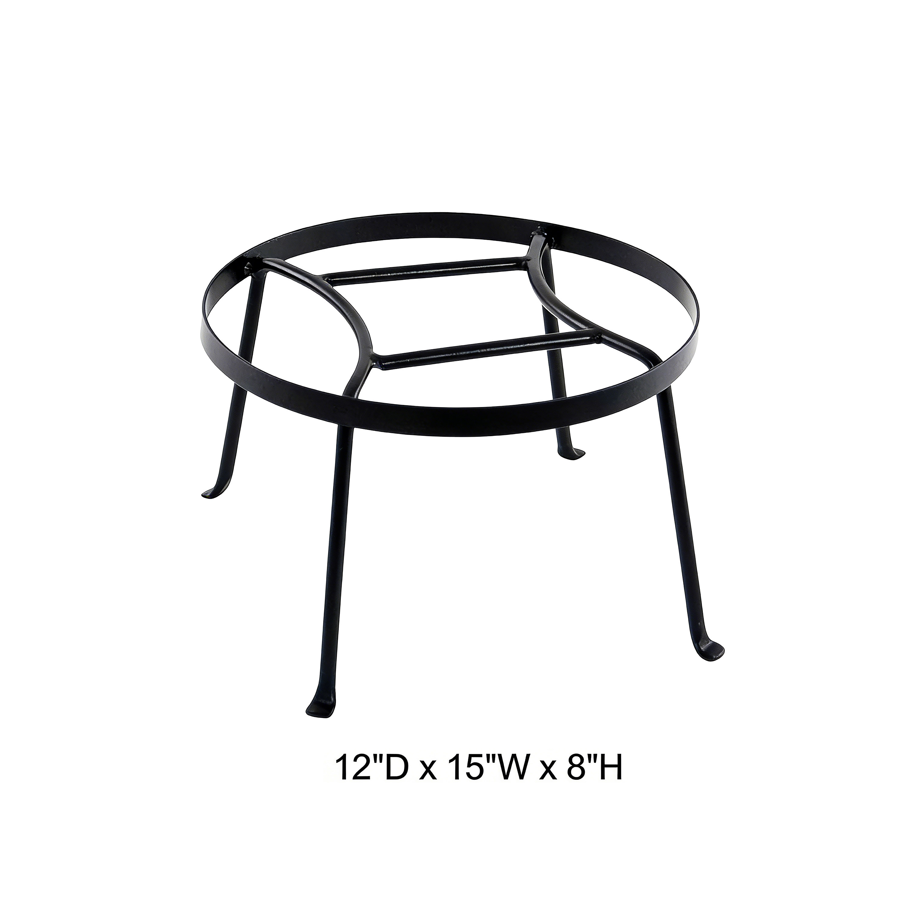 Curved Leg Round Metal Plant Riser Stand