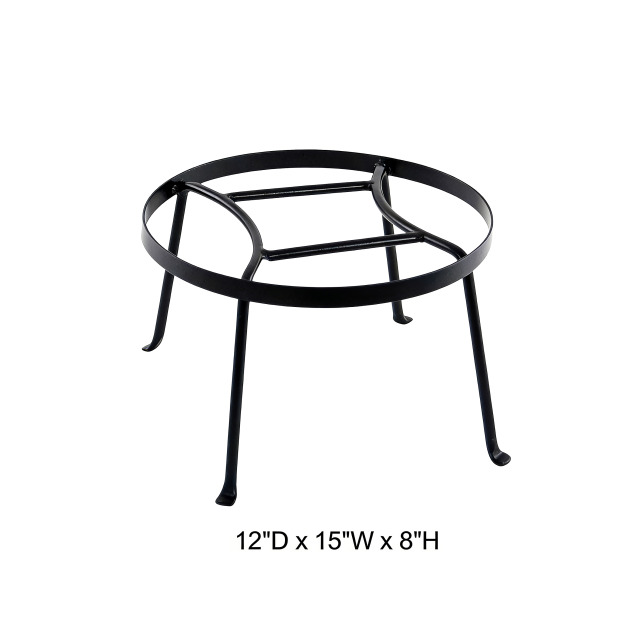 Curved Leg Round Metal Plant Riser Stand