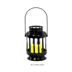 Butterfly Cutout Metal LED Candle Lantern Outdoor Decor