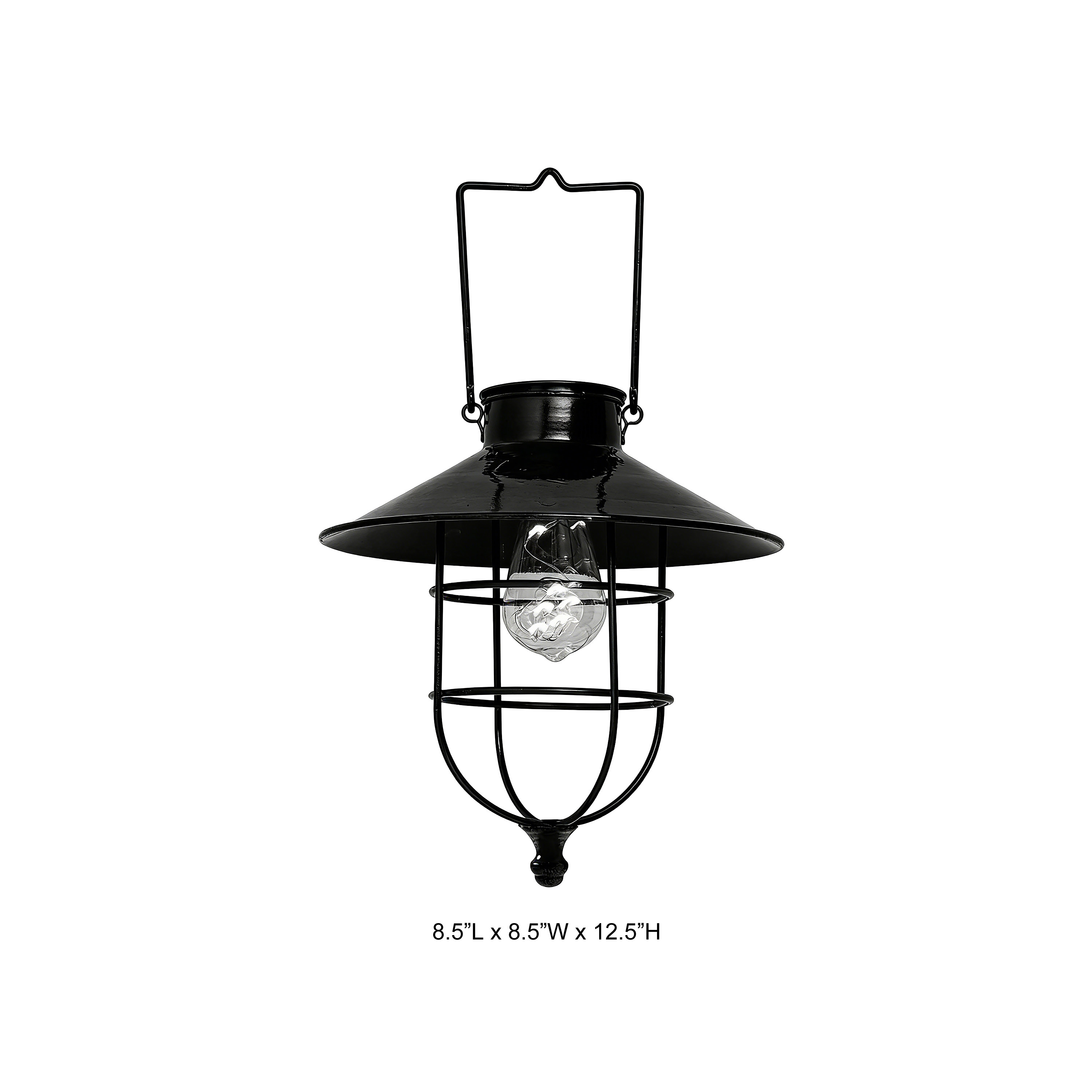 Industrial Wire Cage Metal Lantern Light Outdoor Decorative Hanging Lamp