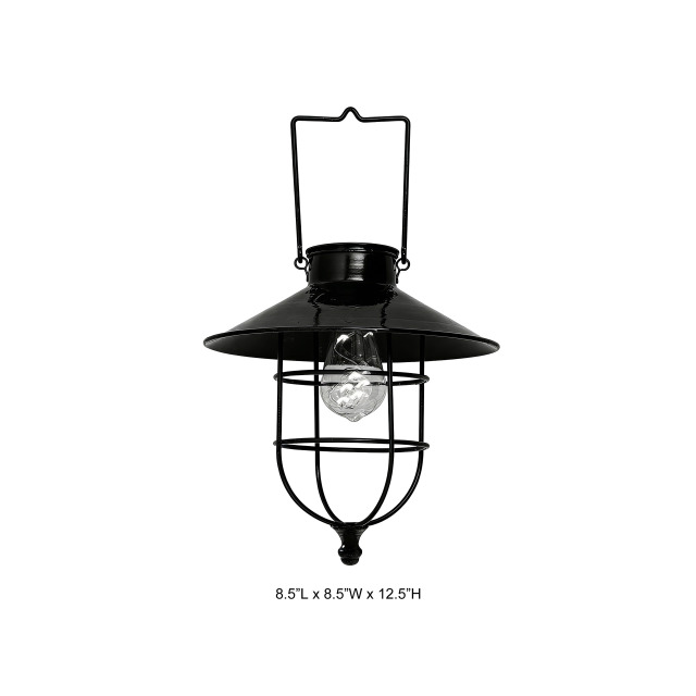 Industrial Wire Cage Metal Lantern Light Outdoor Decorative Hanging Lamp