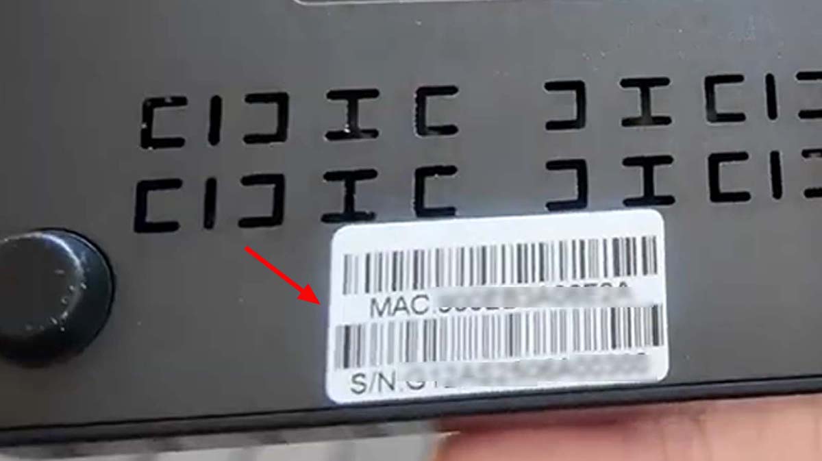 Información sobre la dirección MAC y el número de serie (SN) del GetMax TV Box para la identificación del dispositivo.