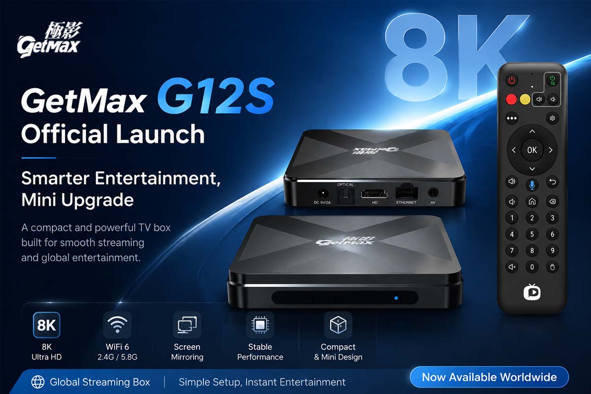 Lancement officiel du GetMax G12S : un mini boîtier TV plus intelligent et plus abordable pour le divertissement mondial