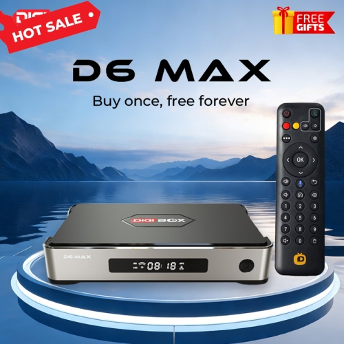 DIGIBox D6 MAX | 2026 最新 8K ウルトラHD プレミアムスマートテレビボックス | DIGI TV Box