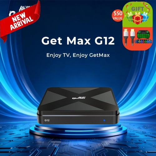 GetMax G12 Android스마트 TV 박스 – 2025년 신형 업그레이드 | 컴팩트 디자인, 무한 엔터테인먼트, 집에서 즐기는 시청 경험 향상