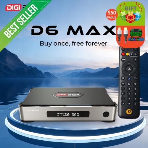 DIGIBox D6 MAX | 2026 최신 8K 울트라 HD 프리미엄 스마트 TV 박스 | DIGI TV Box