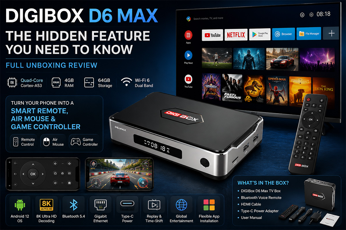 DIGIBox D6 Max의 숨겨진 기능, 꼭 알아두세요