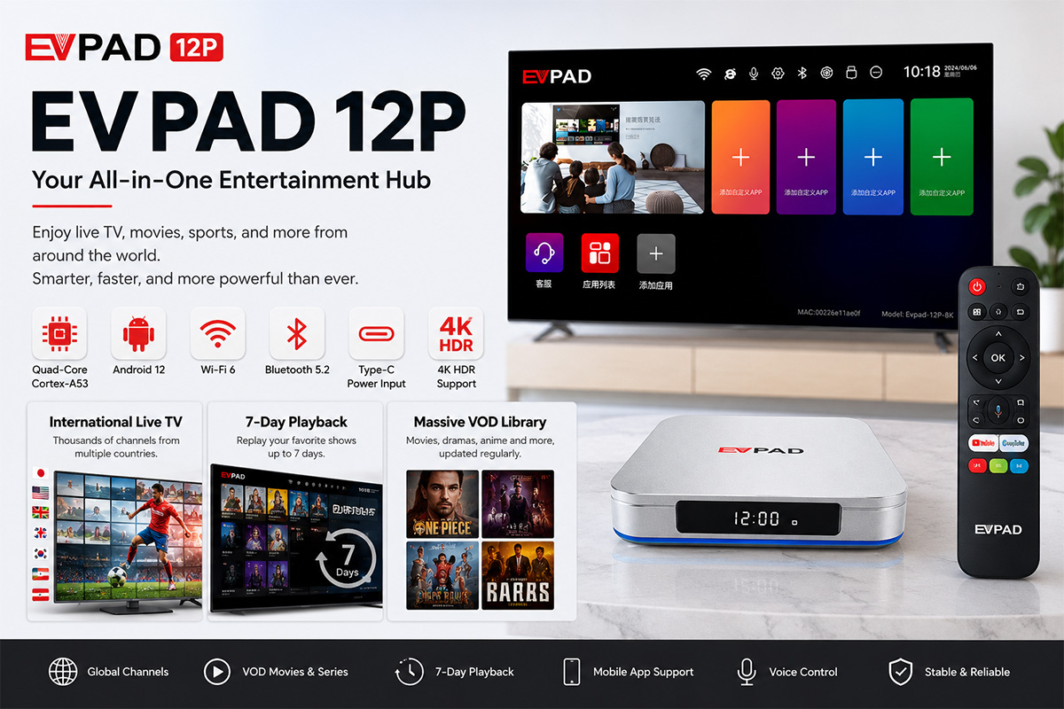 EVPAD 12P 사용 후기: 6개월 사용 후, 이 안드로이드 TV 박스는 구매할 가치가 있을까요?