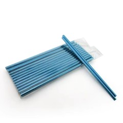 6*197mm blue color paper straw