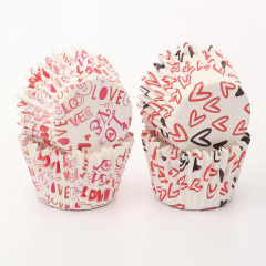 Valentine's Day design cupcake liners