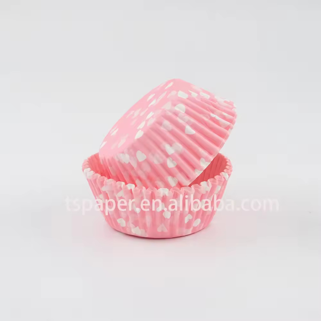 pink color cupcake liners
