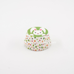 Rabbit pattern cupcake liner