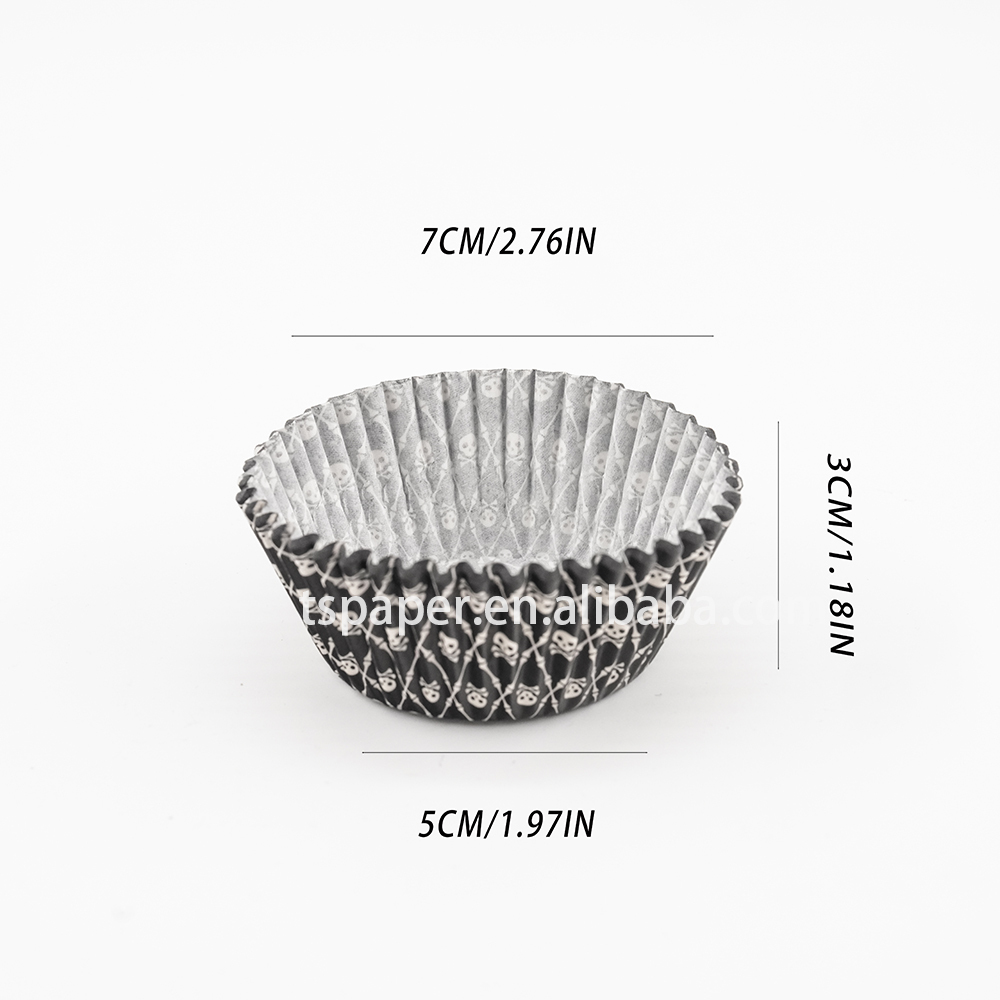 black color cupcake liner