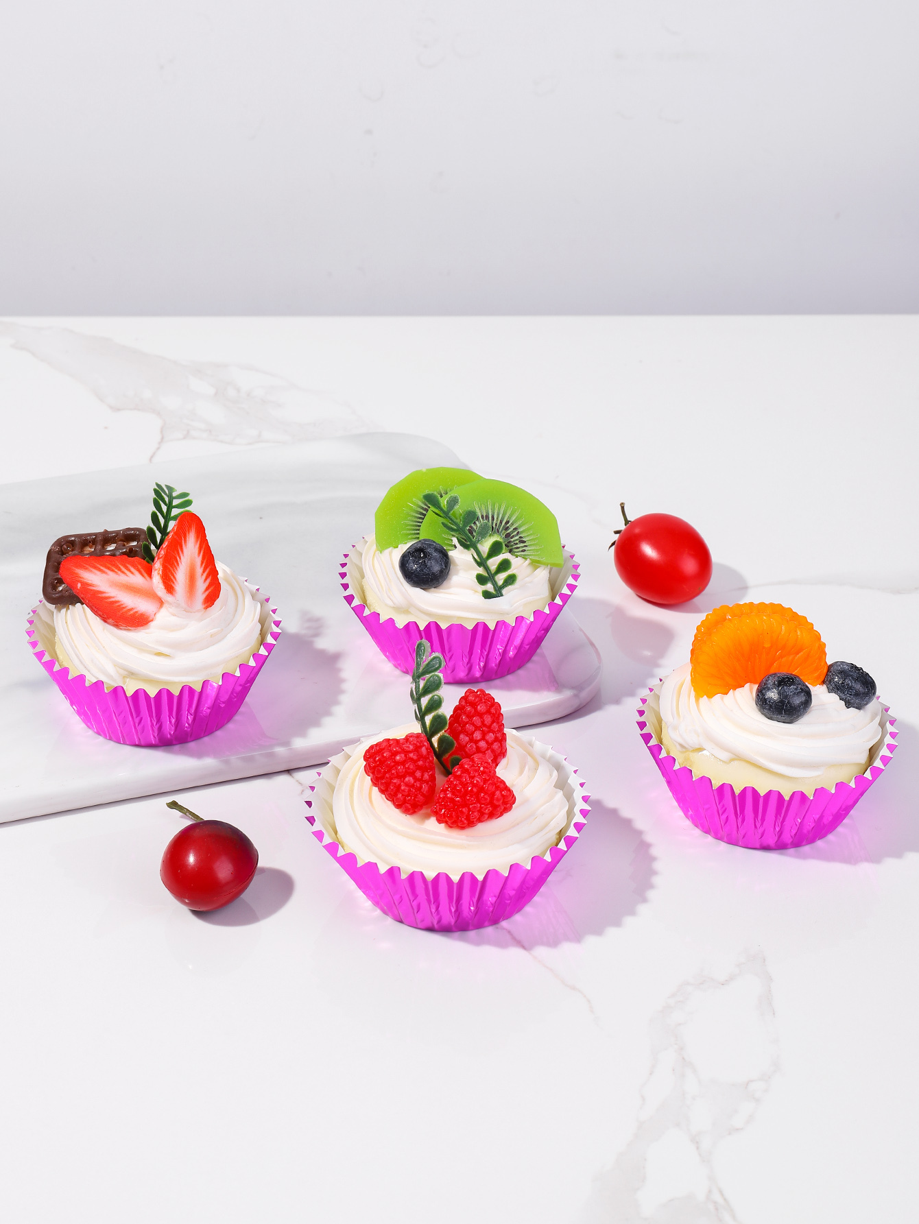 Amazon selling rose color Round Aluminum Foil paper Baking Cups food paper cupcake liner