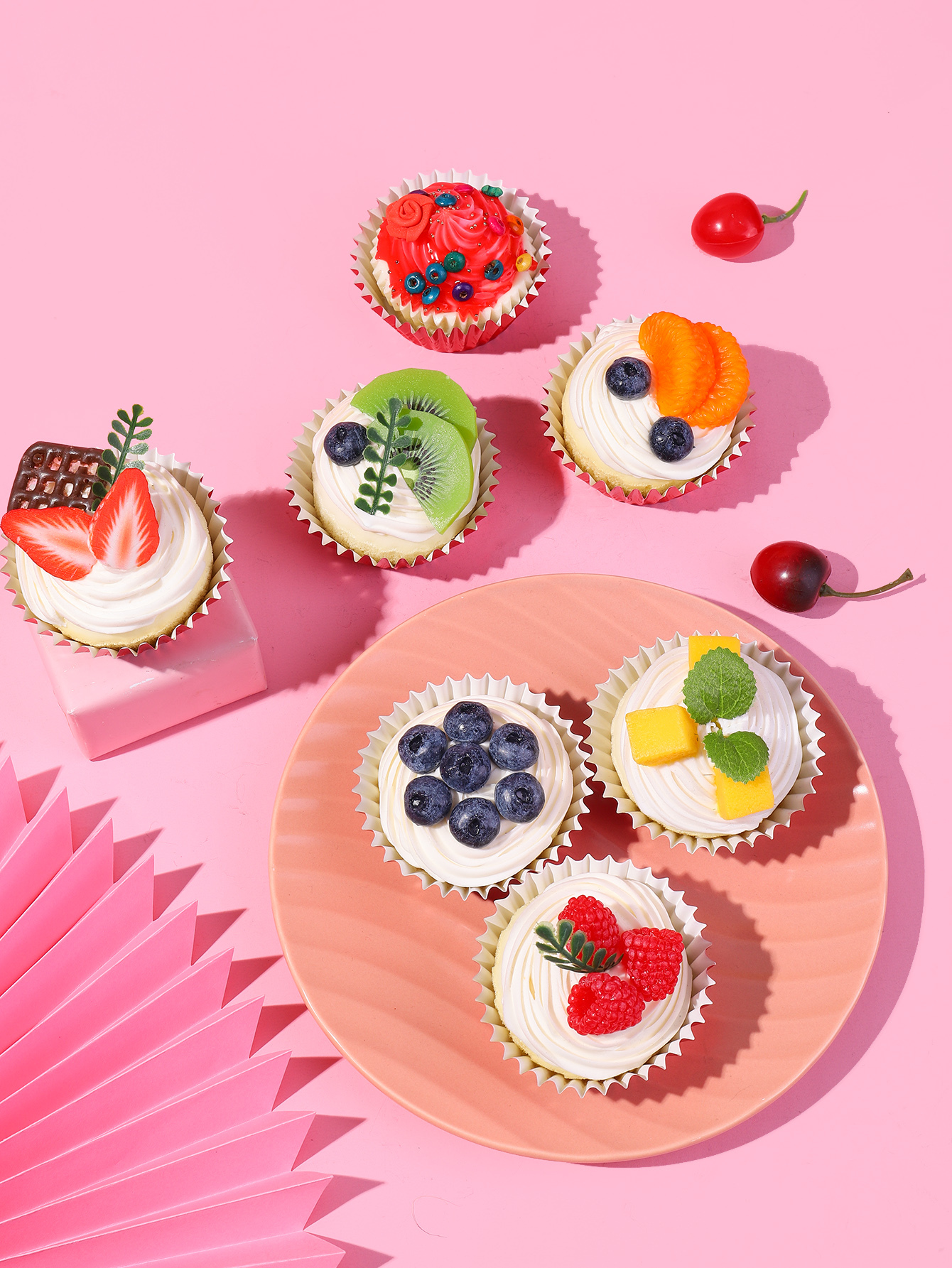 100pcs red color Round Aluminum Foil paper Baking Cups food paper cupcake liner